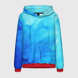 Толстовка-худи мужская Глубина льда, цвет: 3D-красный