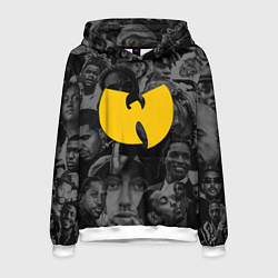 Толстовка-худи мужская WU-TANG CLAN ЛЕГЕНДЫ РЕПА, цвет: 3D-белый