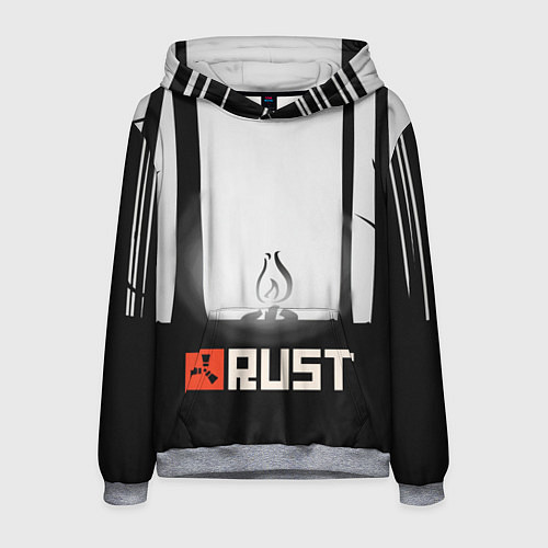 Мужская толстовка Огонёк из Раста / 3D-Меланж – фото 1