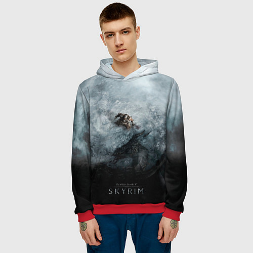 Мужская толстовка Победа над драконом / 3D-Красный – фото 3