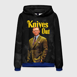 Толстовка-худи мужская Достать ножи Knives Out, цвет: 3D-синий