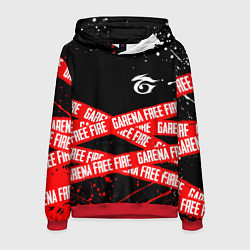 Толстовка-худи мужская GARENA FREE FIRE RED OFF LINE STYLE, цвет: 3D-красный