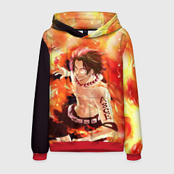Толстовка-худи мужская ONE PIECE ASCE HERO, цвет: 3D-красный