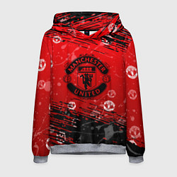 Толстовка-худи мужская Manchester United: Возвращения Ronaldo, цвет: 3D-меланж