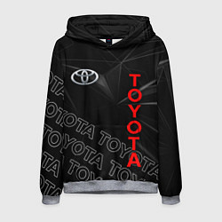 Толстовка-худи мужская TOYOTA SPORT ГЕОМЕТРИЯ, цвет: 3D-меланж