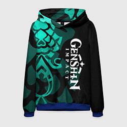 Толстовка-худи мужская ТАТУИРОВКА СЯО АДЕПТ, цвет: 3D-синий