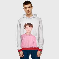 Толстовка-худи мужская Шарлот, цвет: 3D-красный — фото 2