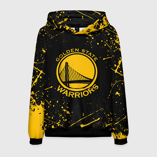 Мужская толстовка GOLDEN STATE WARRIORS? , БРЫЗГИ КРАСОК / 3D-Черный – фото 1