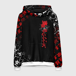 Толстовка-худи мужская TOKYO REVENGERS RED STYLE TEAM, цвет: 3D-белый