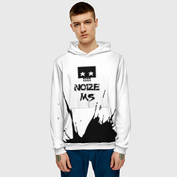 Толстовка-худи мужская Noize MC Нойз МС 1, цвет: 3D-белый — фото 2