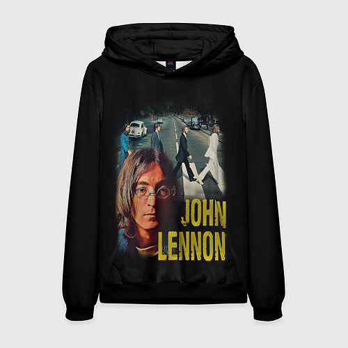 Мужская толстовка The Beatles John Lennon / 3D-Черный – фото 1