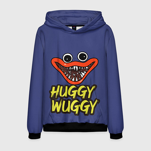 Мужская толстовка Huggy Wuggy: Smile / 3D-Черный – фото 1