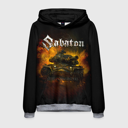 Мужская толстовка SABATON - Steel Commanders / 3D-Меланж – фото 1