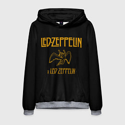 Толстовка-худи мужская Led Zeppelin x Led Zeppelin, цвет: 3D-меланж