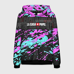 Толстовка-худи мужская La Casa de Papel Logo Надпись, цвет: 3D-черный