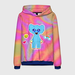 Толстовка-худи мужская POPPY PLAYTIME - МАЛЫШ ХАГГИ ВАГГИ, цвет: 3D-синий