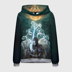 Толстовка-худи мужская Elden Ring рыцарь и предшественники серии Souls El, цвет: 3D-меланж