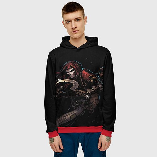 Мужская толстовка The Grim Buffoon / 3D-Красный – фото 3