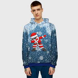 Толстовка-худи мужская DAB SANTA WINTER, цвет: 3D-синий — фото 2