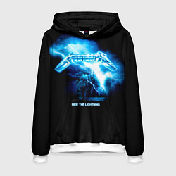 Толстовка-худи мужская Ride the Lightning Metallica, цвет: 3D-белый