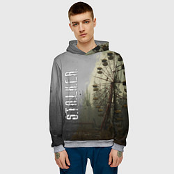 Толстовка-худи мужская СТАЛКЕР 2 КОЛЕСО ОБОЗРЕНИЯ, цвет: 3D-меланж — фото 2