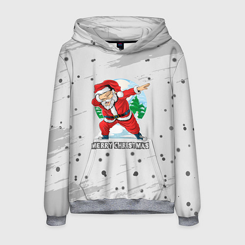 Мужская толстовка Merry Christmas Santa Dabbing / 3D-Меланж – фото 1