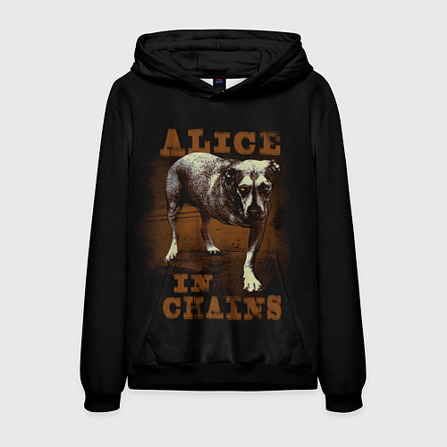 Мужская толстовка Alice in chains Dog / 3D-Черный – фото 1