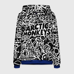 Толстовка-худи мужская Arctic monkeys Pattern, цвет: 3D-синий