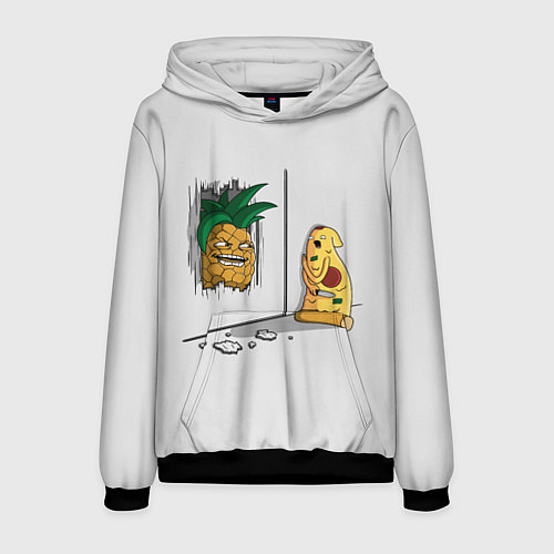 Мужская толстовка HERES PINEAPPLE! / 3D-Черный – фото 1