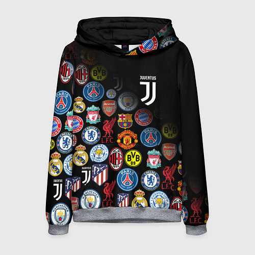 Мужская толстовка JUVENTUS LOGOBOMBING SPORT / 3D-Меланж – фото 1