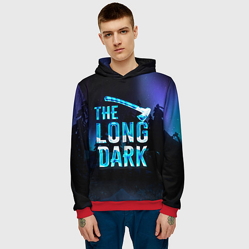 Мужская толстовка The Long Dark Logo / 3D-Красный – фото 3