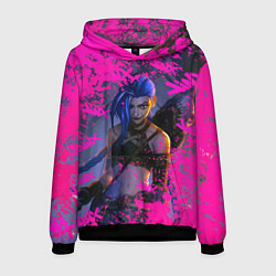 Толстовка-худи мужская Jinx v2 Arcane LoL, цвет: 3D-черный