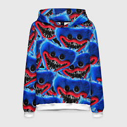 Толстовка-худи мужская УЖАСНОЕ ЛИЦО ХАГГИ ВАГГИ, цвет: 3D-белый