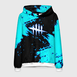 Толстовка-худи мужская Dead by Daylight неон, цвет: 3D-белый