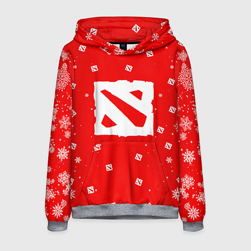 Мужская толстовка НОВОГОДНИЙ ДОТА 2 НОВЫЙ ГОД DOTA 2 / 3D-Меланж – фото 1