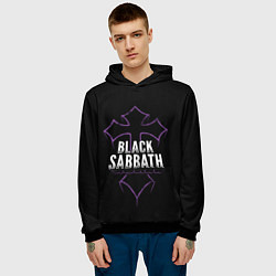 Толстовка-худи мужская Black Sabbat Cross, цвет: 3D-черный — фото 2