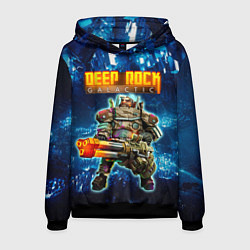 Толстовка-худи мужская Deep Rock Galactic Gunner, цвет: 3D-черный