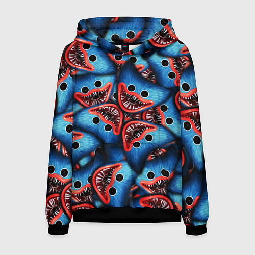 Мужская толстовка ЛИЦО ХАГИ ВАГИ, POPPY PLAYTIME / 3D-Черный – фото 1