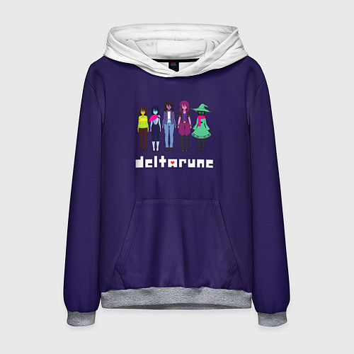 Мужская толстовка Deltarun Kris, Ralsei, Susie / 3D-Меланж – фото 1