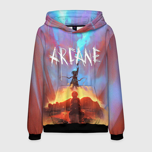 Мужская толстовка JINX ARCANE LOL LEAGUE OF LEGENDS / 3D-Черный – фото 1