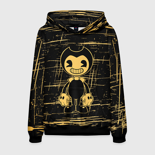 Мужская толстовка Bendy and the ink machine - Бенди / 3D-Черный – фото 1