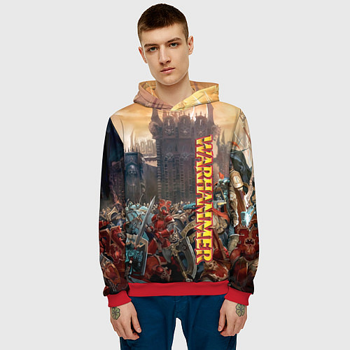 Мужская толстовка Ваха Осада / 3D-Красный – фото 3