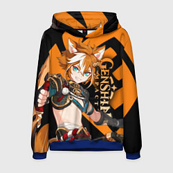 Толстовка-худи мужская Genshin Impact Gorou, цвет: 3D-синий