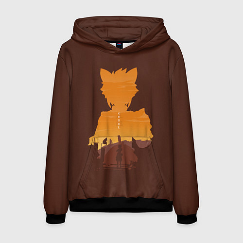 Мужская толстовка ГОРО ГЕНШИН ИМПАКТ GORO / 3D-Черный – фото 1