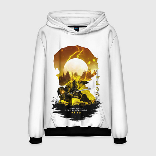 Мужская толстовка Зенитцу Клинок демонов / 3D-Черный – фото 1