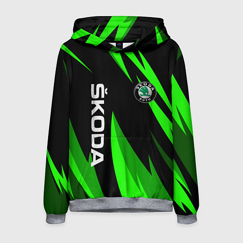 Мужская толстовка SKODA Логотип Узор / 3D-Меланж – фото 1