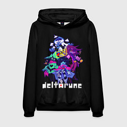 Толстовка-худи мужская DELTARUNE РУНА ДЕЛЬТА ГЕРОИ ИГРЫ, цвет: 3D-черный