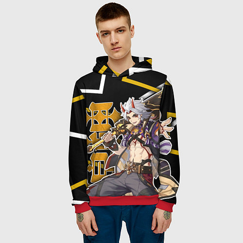 Мужская толстовка АРАТАКИ ИТТО ГЕОМЕТРИЯ ITTO / 3D-Красный – фото 3