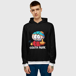 Толстовка-худи мужская Южный парк Эрик South Park, цвет: 3D-белый — фото 2