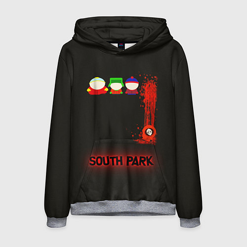 Мужская толстовка Южный парк главные персонажи South Park / 3D-Меланж – фото 1